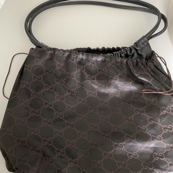 Gucci vintage black leather shoulder bag - Picture 10 of 10